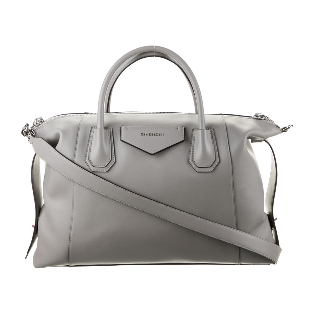 Givenchy Grey Leather Shoulder Bag Antigona